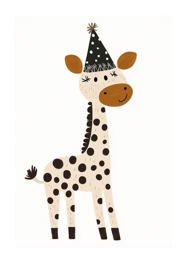 Plagát Party Giraffe Delight