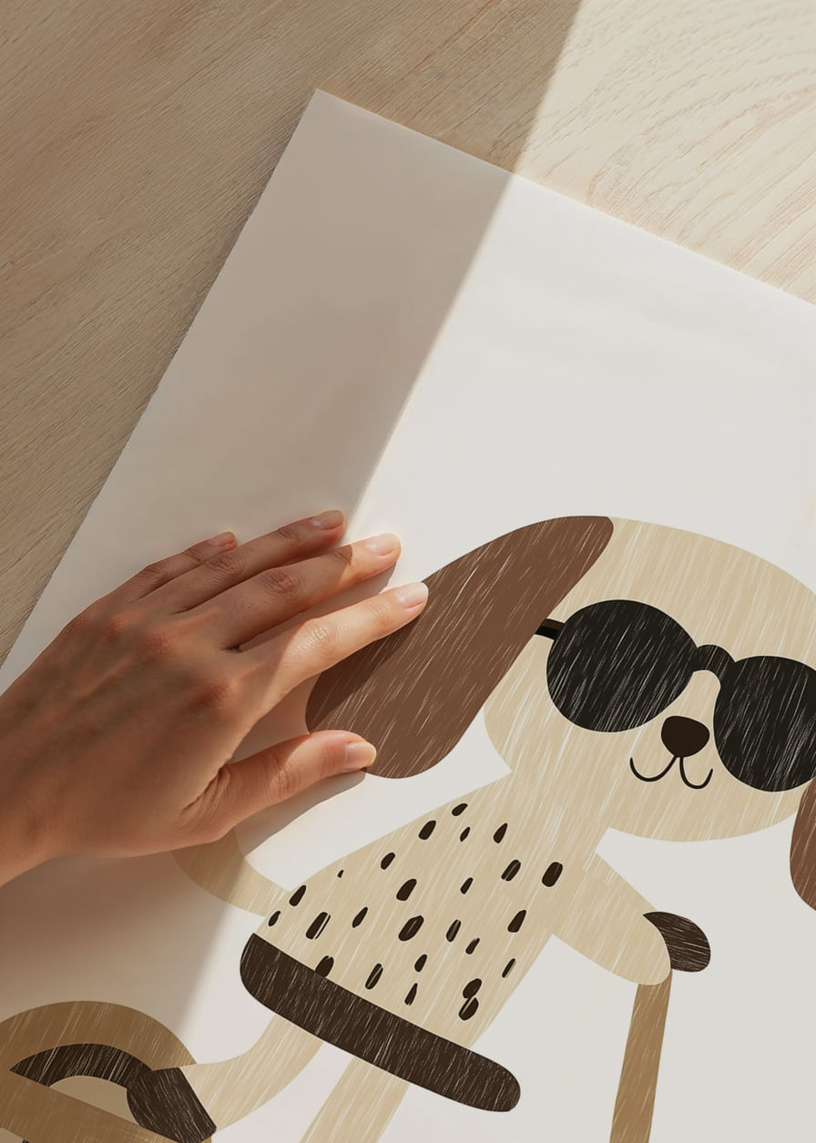 Chien mignon avec des lunettes de soleil conduisant un scooter électrique.-12