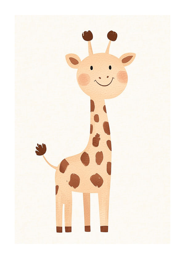 Plagát Gentle Giraffe