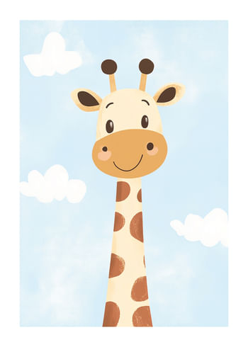Poster Giraffes Joyful Gaze