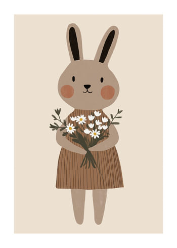 Affiche Delightful Floral Bunny