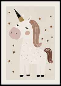 Očarujúci jednorožec obklopený hviezdami šíri mágiu.-2