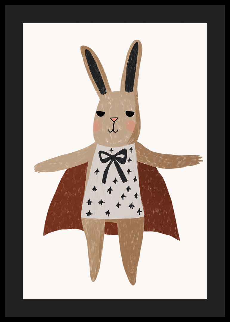 Lovely rabbit with cape and beautiful pattern.-12