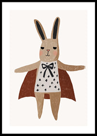 Lovely rabbit with cape and beautiful pattern.-0