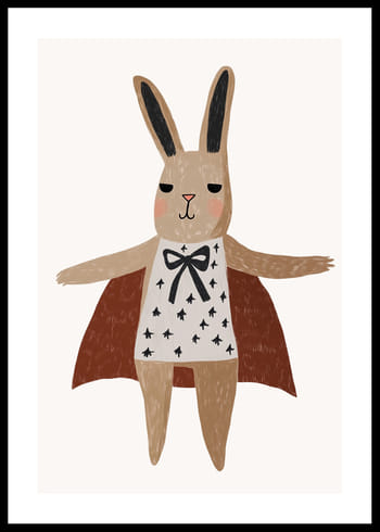 Plakat Dreamy Caped Rabbit