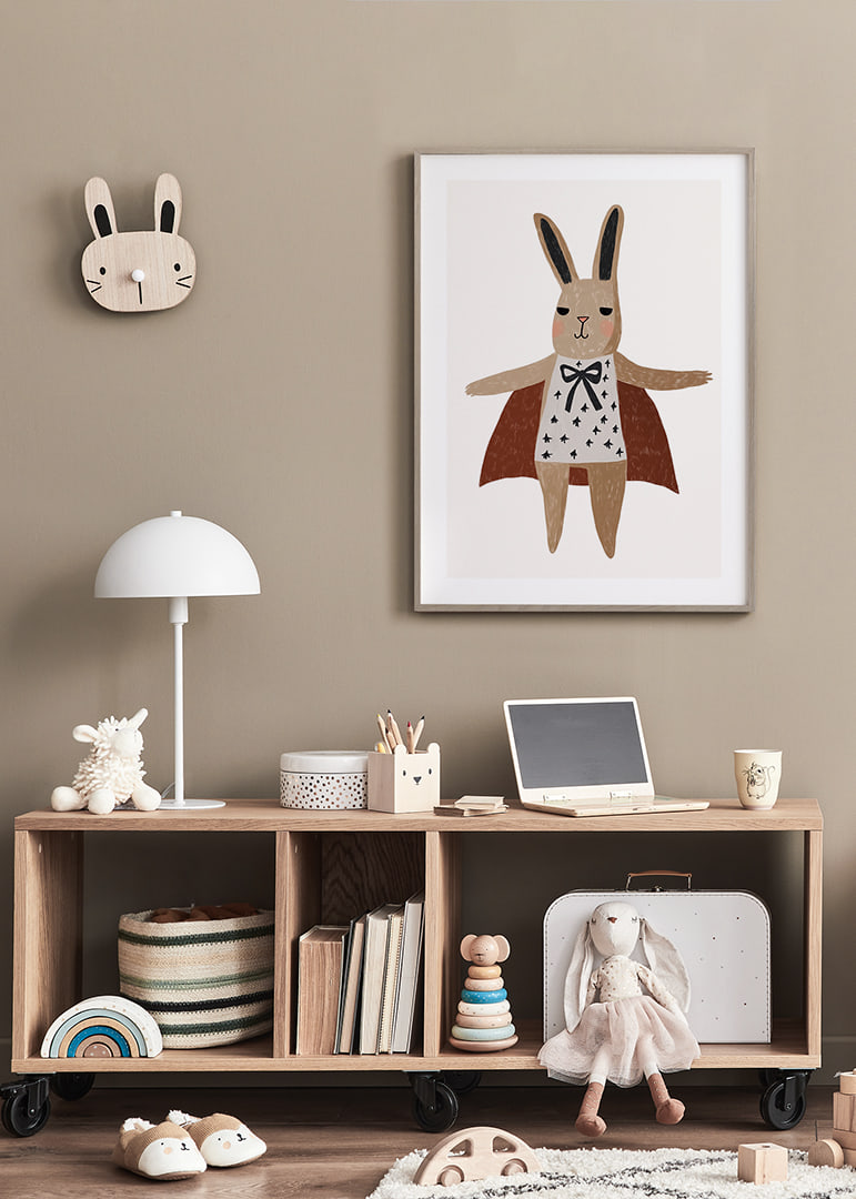 Lovely rabbit with cape and beautiful pattern.-12