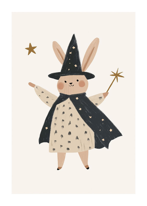 Plagát Whimsical Wizard Bunny