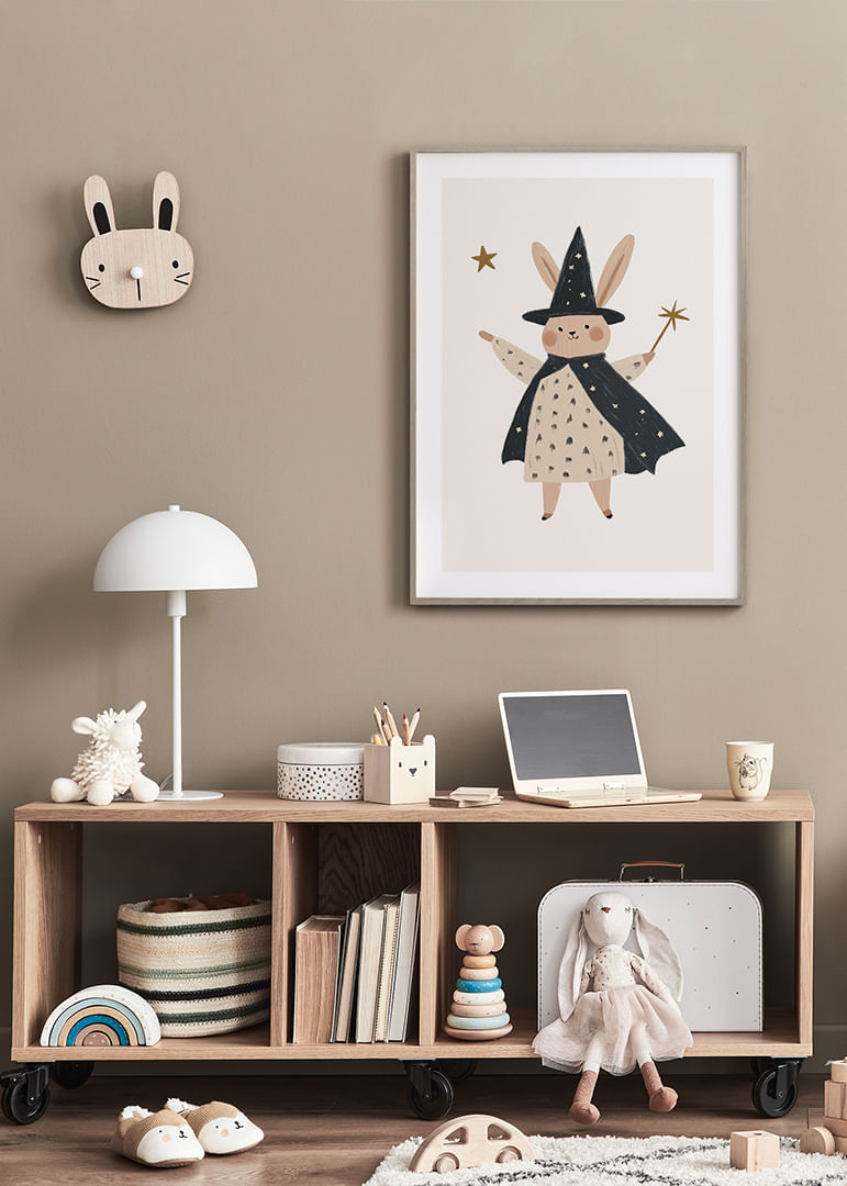Un mignon lapin sorcier répand la magie des étoiles.-12