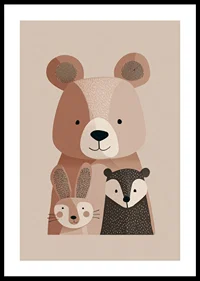Cute animal friends for a cozy atmosphere.-0