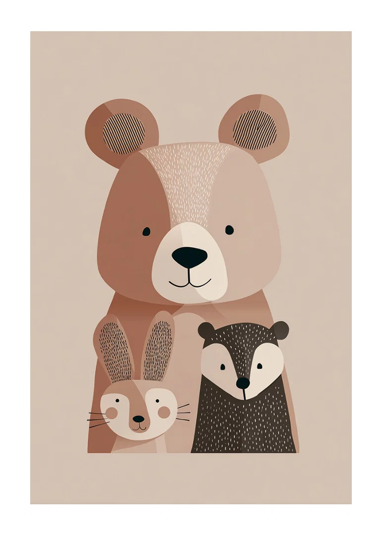 Cute animal friends for a cozy atmosphere.-12