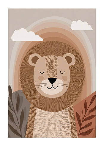 Poster Peaceful Lion