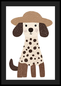 Un dalmațian fermecător cu pălărie răspândește bucurie și căldură.-4