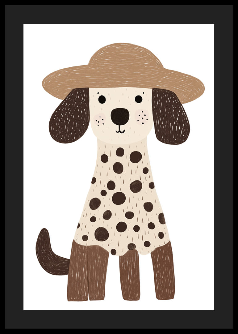 Un dalmațian fermecător cu pălărie răspândește bucurie și căldură.-12