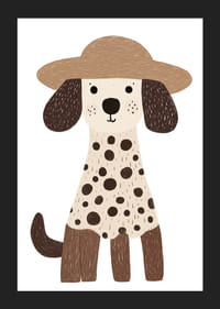 Un dalmațian fermecător cu pălărie răspândește bucurie și căldură.-5