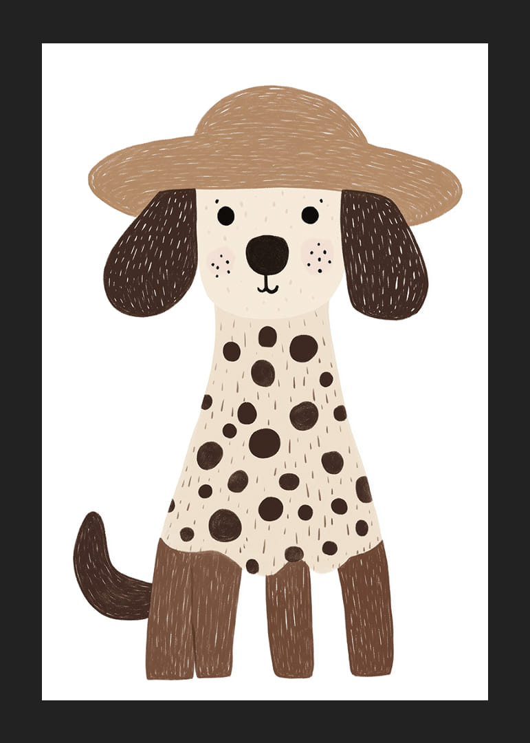 Un dalmațian fermecător cu pălărie răspândește bucurie și căldură.-12