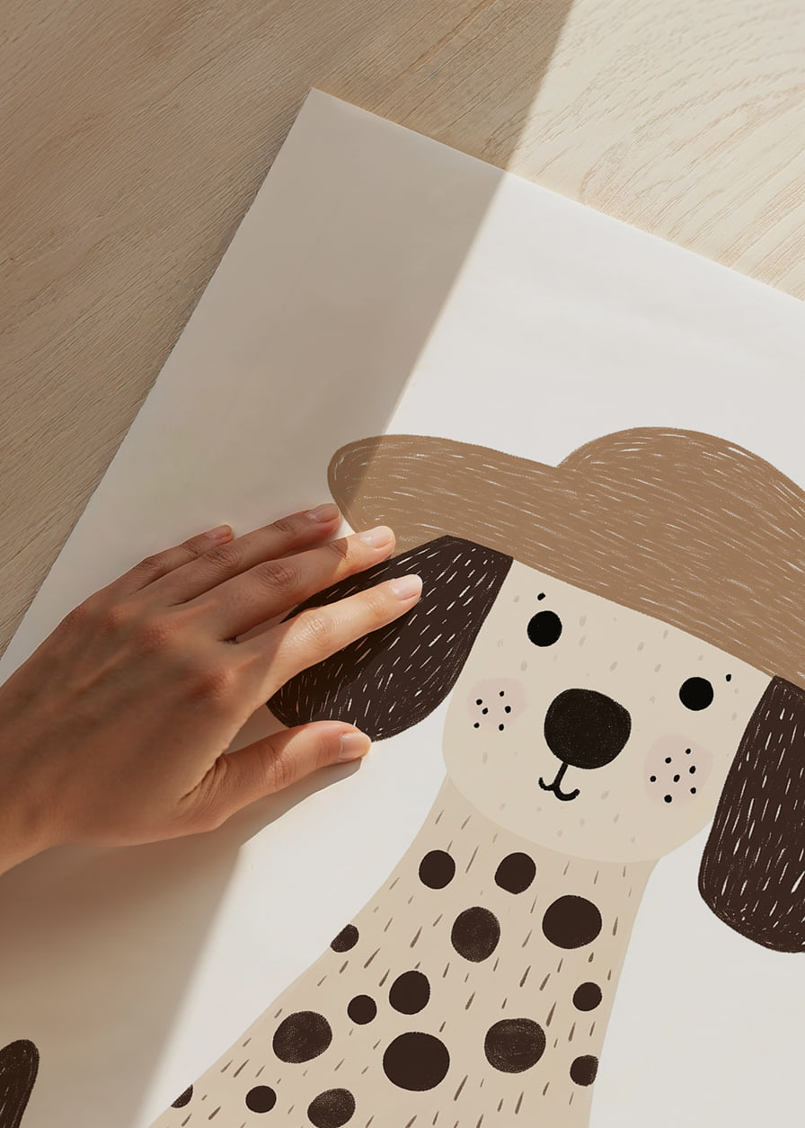 Un encantador dálmata con sombrero transmite alegría y calidez.-12