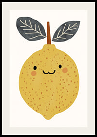 A cheerful lemon spreads sunshine in your room.-2