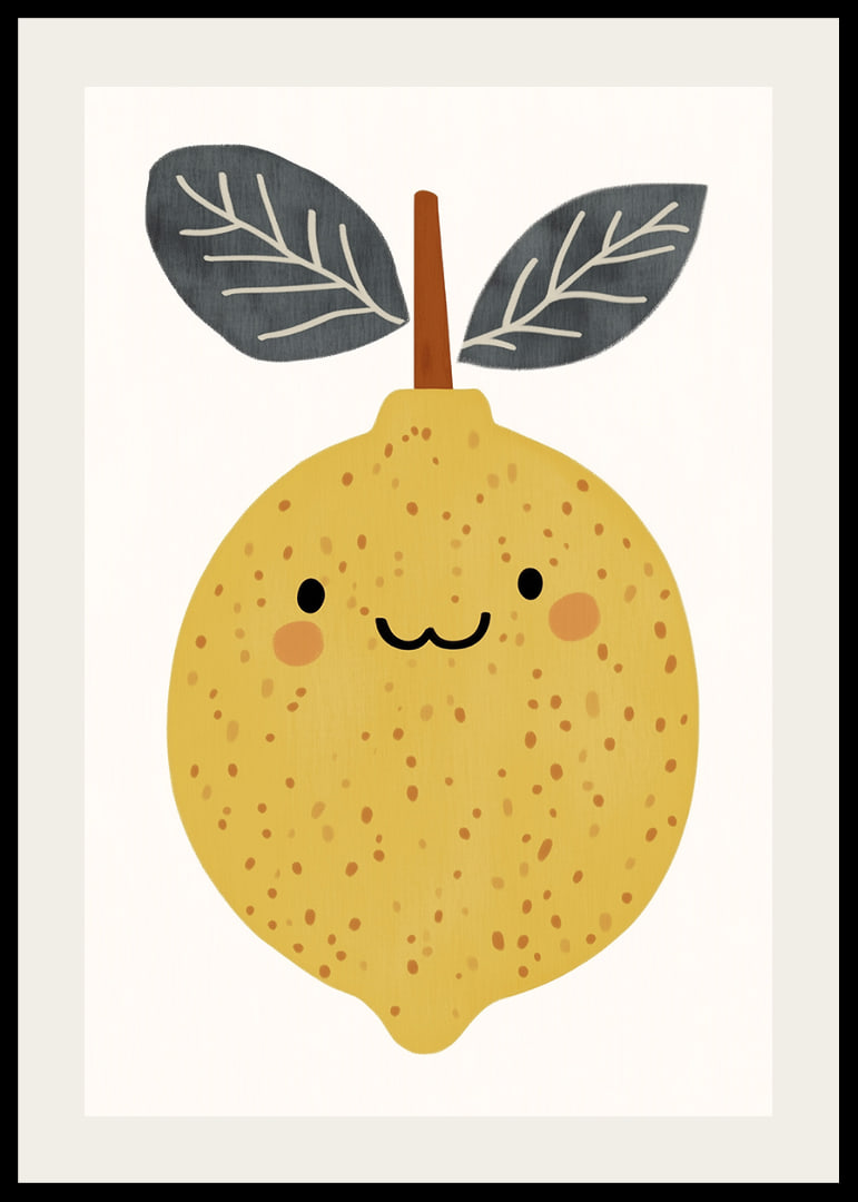A cheerful lemon spreads sunshine in your room.-12
