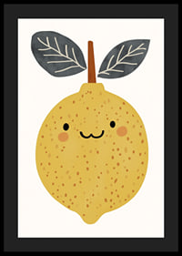 A cheerful lemon spreads sunshine in your room.-4