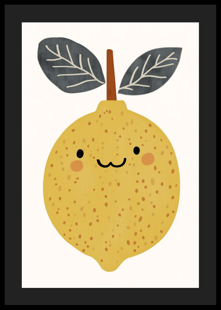 A cheerful lemon spreads sunshine in your room.-12