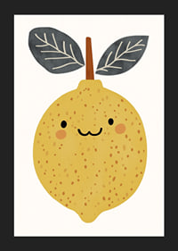 A cheerful lemon spreads sunshine in your room.-5