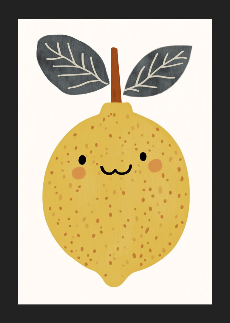 A cheerful lemon spreads sunshine in your room.-12