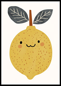 A cheerful lemon spreads sunshine in your room.-6