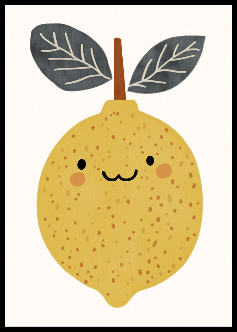 A cheerful lemon spreads sunshine in your room.-12