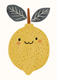 A cheerful lemon spreads sunshine in your room.-7