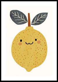A cheerful lemon spreads sunshine in your room.-0
