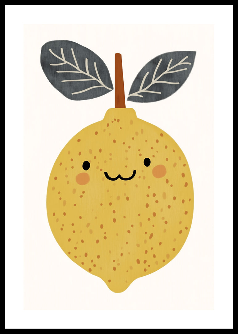 A cheerful lemon spreads sunshine in your room.-12