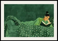 Cozy reading in a lush atmosphere of peace and quiet.-2