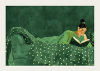 Gemütliches Lesen in einer üppigen Atmosphäre der Ruhe und Stille.-3