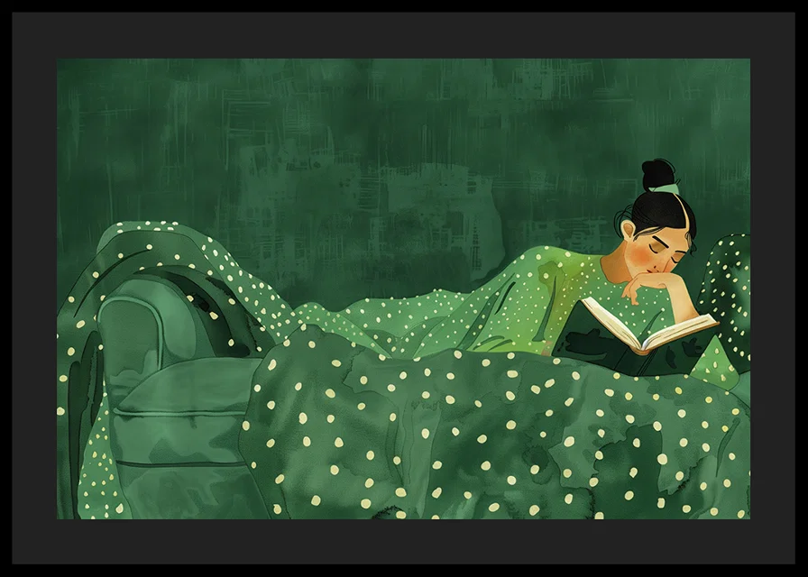 Cozy reading in a lush atmosphere of peace and quiet.-12