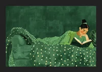 Cozy reading in a lush atmosphere of peace and quiet.-5