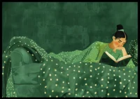 Cozy reading in a lush atmosphere of peace and quiet.-6