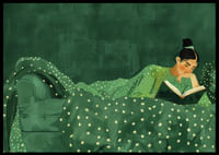 Cozy reading in a lush atmosphere of peace and quiet.-2