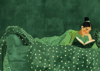 Cozy reading in a lush atmosphere of peace and quiet.-3