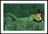 Cozy reading in a lush atmosphere of peace and quiet.-0