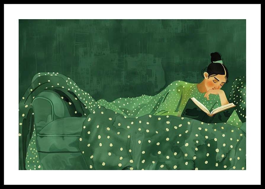 Cozy reading in a lush atmosphere of peace and quiet.-12