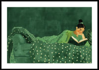 Cozy reading in a lush atmosphere of peace and quiet.-0