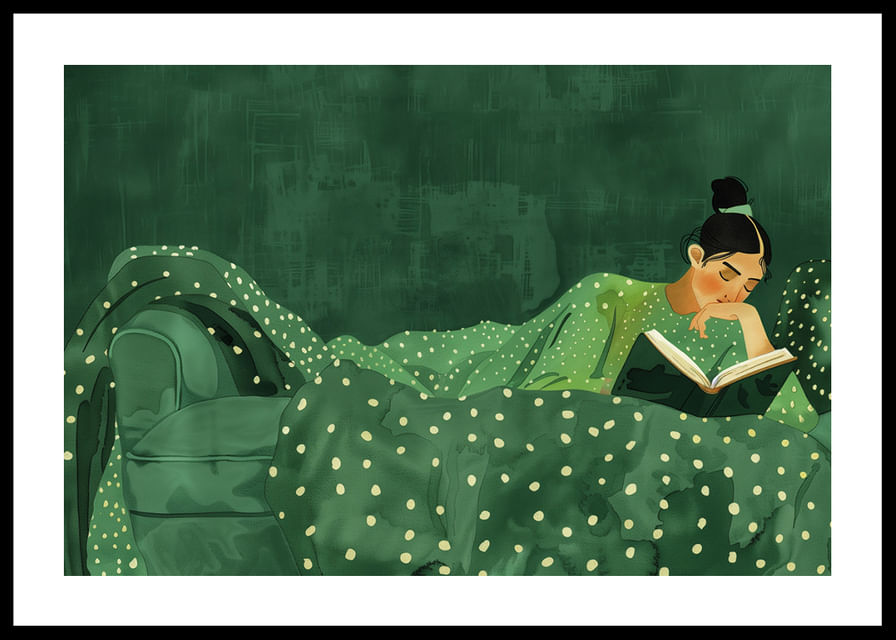 Cozy reading in a lush atmosphere of peace and quiet.-12