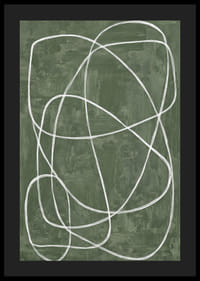 Mjuka linjer snirklar sig på en djupgrön bakgrund.-4