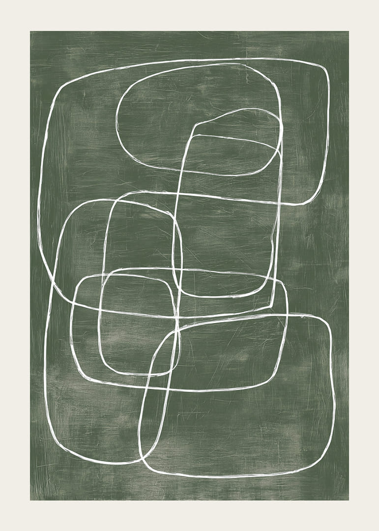 Abstract lines are woven into calm, harmonious patterns.-12