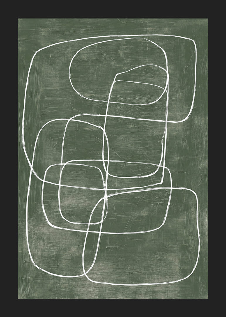 Abstract lines are woven into calm, harmonious patterns.-12