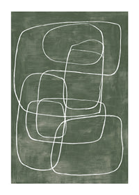 Abstract lines are woven into calm, harmonious patterns.-1