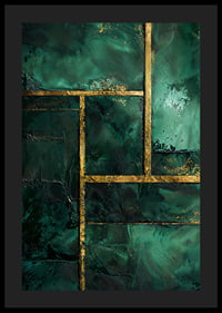 Deep green tones with golden accents radiate elegance.-4
