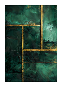 Deep green tones with golden accents radiate elegance.-1