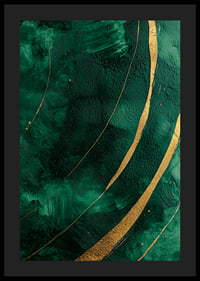 Dramatic green swirls with golden details create magic.-4