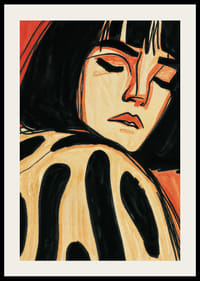 Zasnená žena je zahalená v jemných kontrastoch.-2